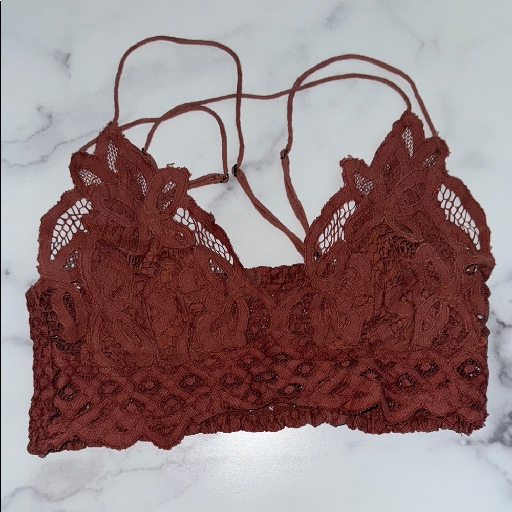Lace Bralette in Rust